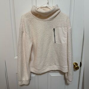 Sherpa Mock Neck Quarter Zip Size L
